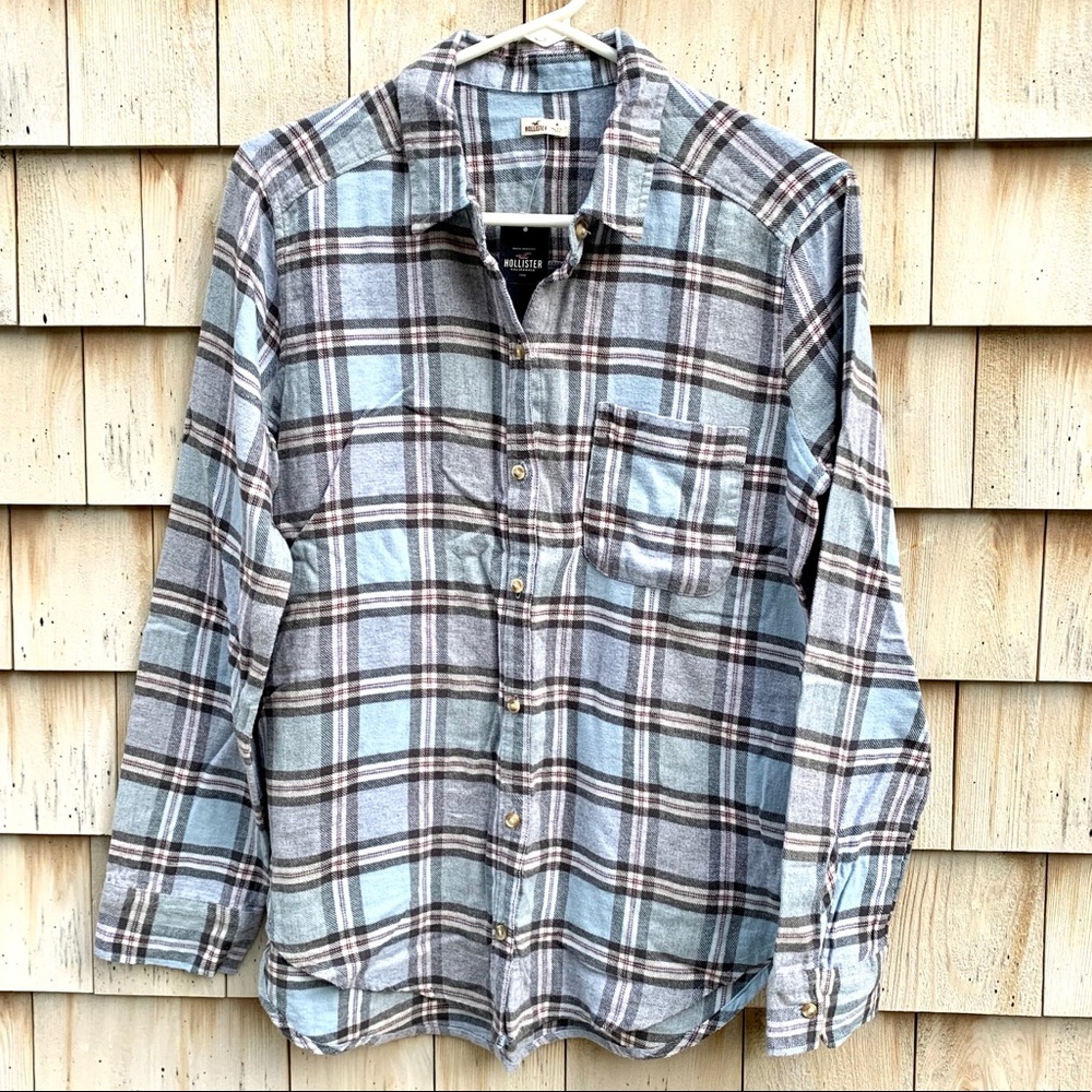 NWT Hollister 100% cotton flannel shirt, size M